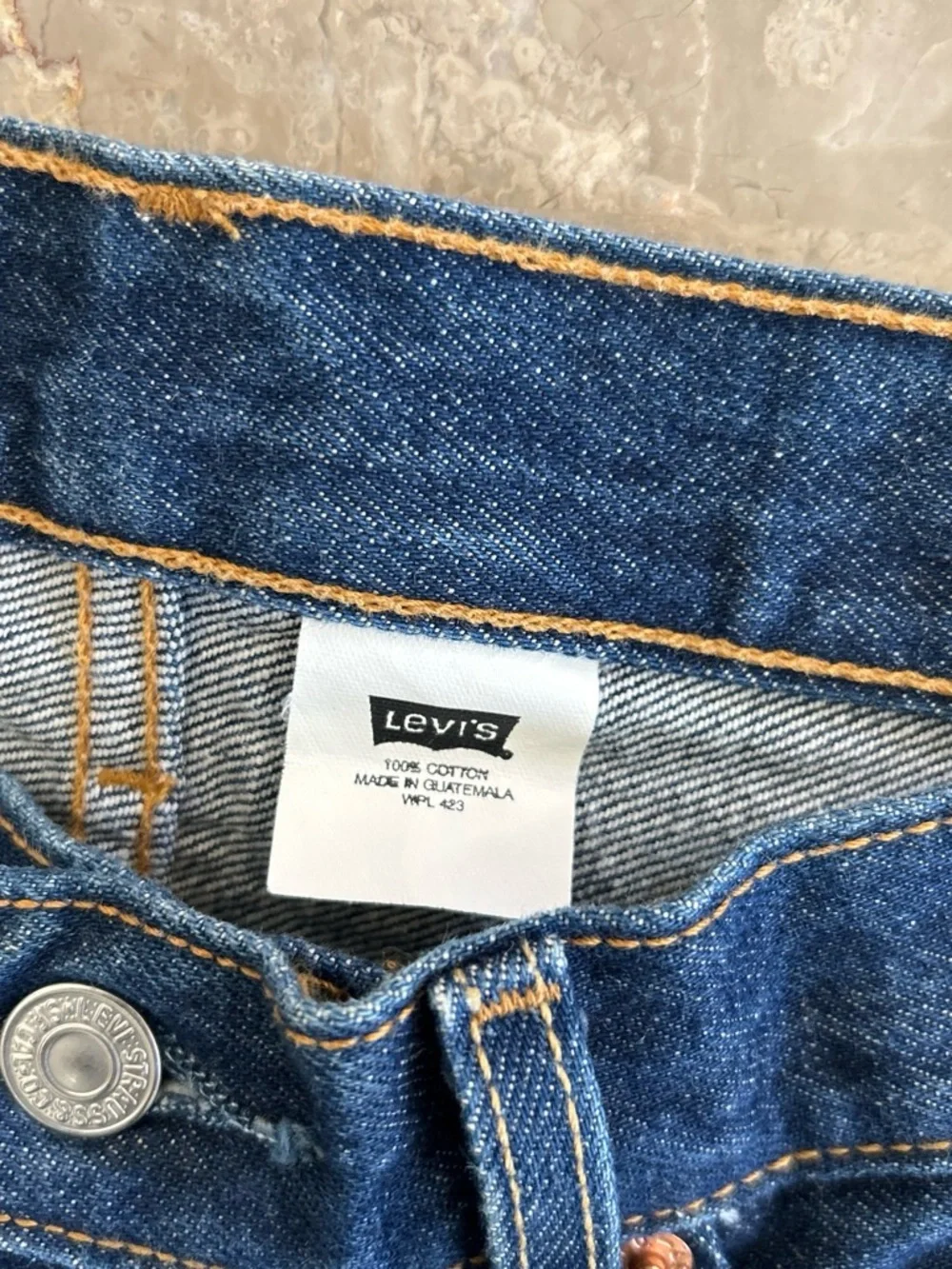Vintage 2003 Levi’s 501XX Jeans 33x27 Blue Denim Button Fly Straight Leg